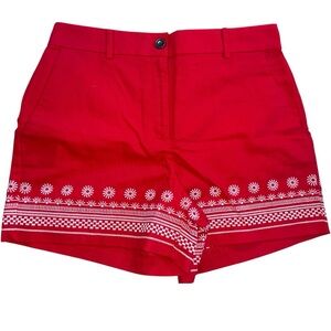 Ann Taylor Chino Tailored Embroidered Women’s Shorts